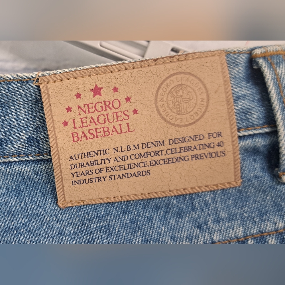 Headgear Negro League Baseball Men's Jeans Team Patches Straight 44 Actual 42x33 - Picture 8 of 15